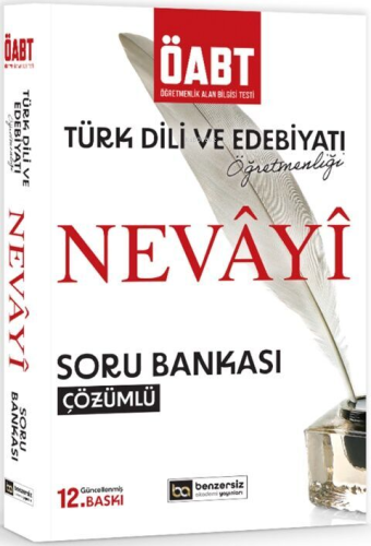 Benzersiz Akademi Yayınları ÖABT Nevayi Türk Dili ve Edebiyatı Öğretme