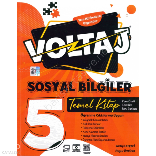 Berkay Yayıncılık 5. Sınıf Voltaj Sosyal Bilgiler Temel Kitap