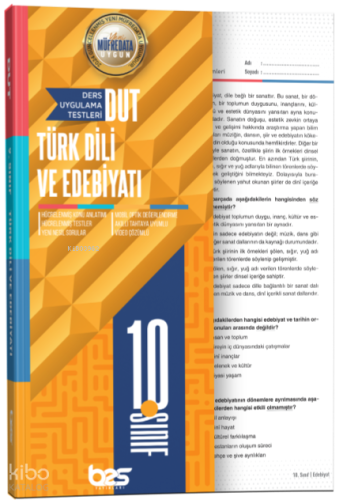 Bes Yayınları DUT 10.Sınıf Uygulama Testi Edebiyat