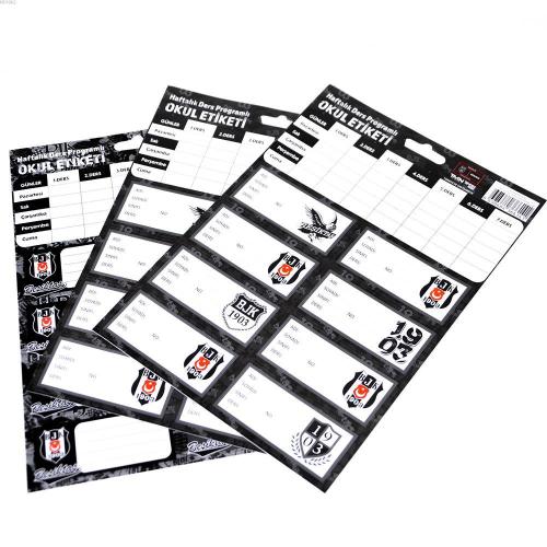 Beşiktaş Okul Etiketi Ders Programlı - Kitapiks.com