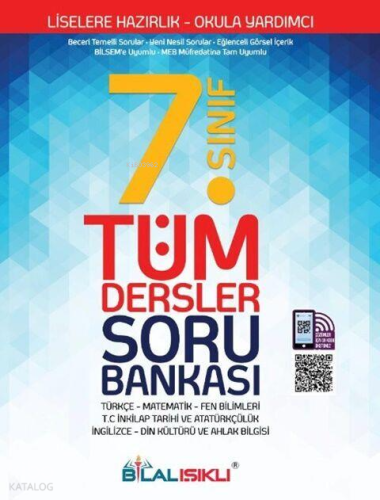 Bilal Işıklı Yayınları 7. Sınıf Tüm Dersler Soru Bankası