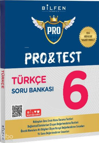Bilfen Yayıncılık 6. Sınıf Pro Pro-Test Türkçe Soru Bankası 2025