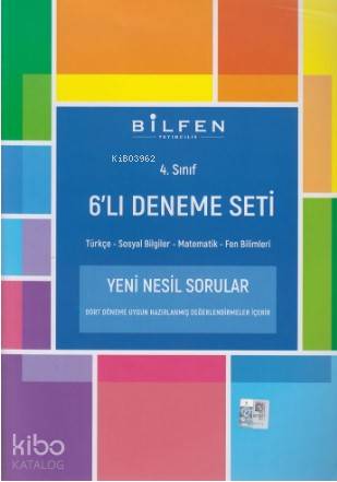 Bilfen Yayınları 4. Sınıf 6 lı Deneme Seti Bilfen