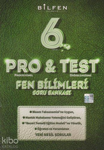 Bilfen Yayınları 6. Sınıf Fen Bilimleri ProTest Soru Bankası Bilfen