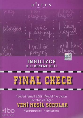 Bilfen Yayınları 8. Sınıf LGS İngilizce Final Check 8 li Deneme Seti Bilfen