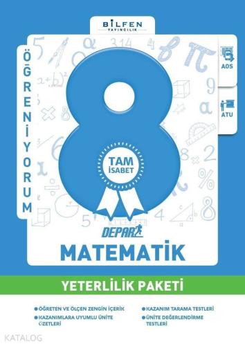 Bilfen Yayınları 8. Sınıf Matematik Depar Yeterlilik Paketi; Set