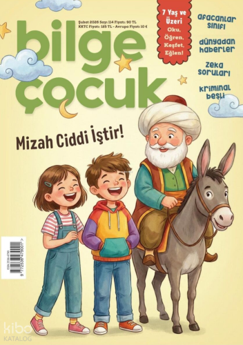 Bilge Çocuk Dergisi Sayı: 114 (Şubat 2026);Mizah Ciddi İştir!