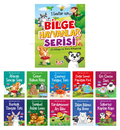 Bilge Hayvanlar Serisi;(10 Kitap+Soru Kitapçığı) - Kitapiks.com