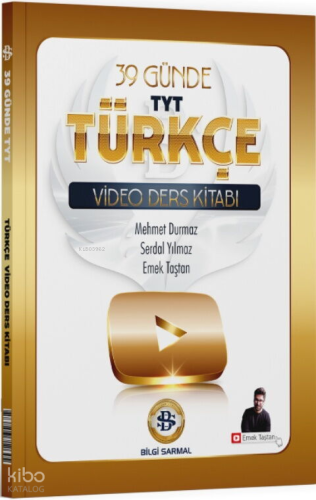 Bilgi Sarmal Yayınları TYT Türkçe 39 Günde Video Ders Kitabı