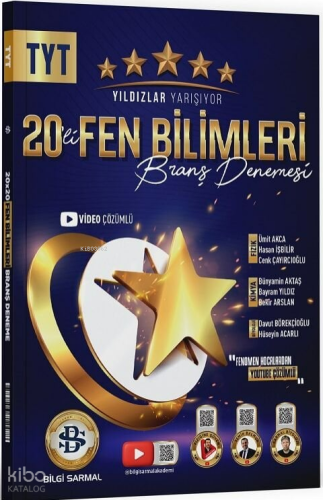 Bilgi Sarmal YKS TYT Fen Bilimleri Yıldızlar Yarışıyor 20 li Deneme Çö