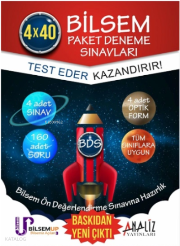 Bilsem 4X40 Paket Deneme 4 'Lı (Optik Formlu)***Yeni Ürün***