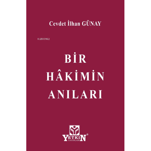 Bir Hâkimin Anıları - Kitapiks.com