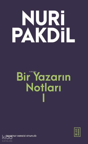 Bir Yazarın Notları 1