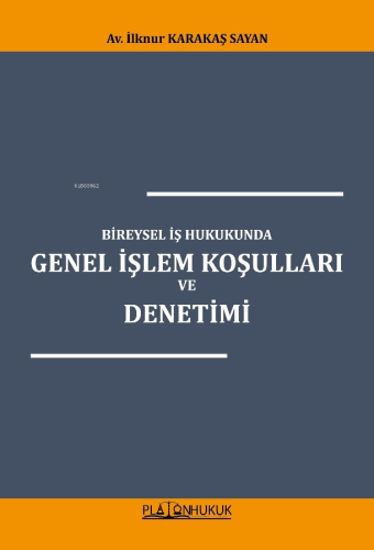 Bireysel İş Hukukunda Genel İşlem Koşulları Ve Denetimi