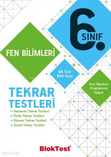 BlokTest Yayınları 6. Sınıf Fen Bilimleri Tekrar Testleri BlokTest 