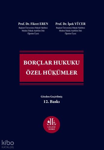 Borçlar Hukuku Özel Hükümler (Ciltli)