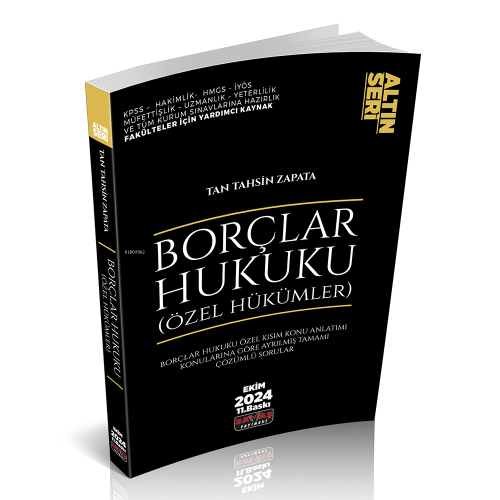 Borçlar Hukuku Özel Hükümler Konu Anlatımı