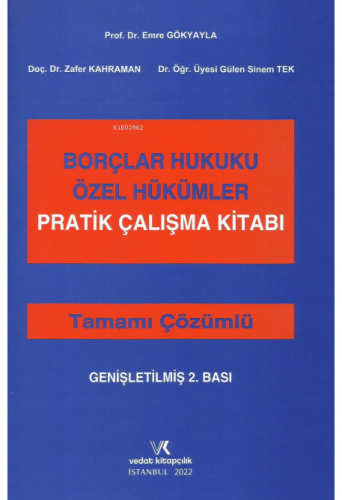 Borçlar Hukuku Özel Hükümler Pratik Çalışma Kitabı - Kitapiks.com