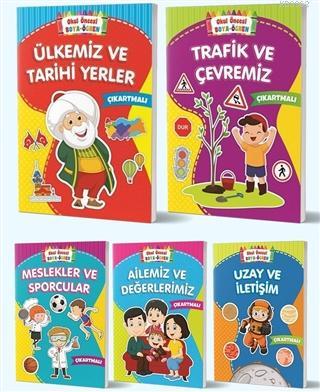Boya Öğren Çıkartmalı Çocuk Kitapları (5 Kitap Takım) - Kitapiks.com
