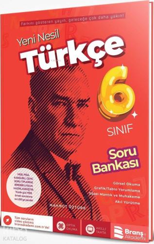 Branş Akademi Yayınları 6. Sınıf Türkçe Yeni Nesil Soru Bankası Branş Akademi