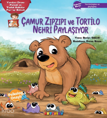 Çamur Zıpzıpı ve Tortilo Nehri Paylaşıyor;Yaratıcı Drama Parmak ve Tuzluk Kuklalar Pop-up Sahneli