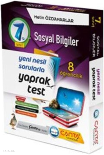 Çanta 7.Sınıf Kutu Yaprak Test Sosyal Bilgiler