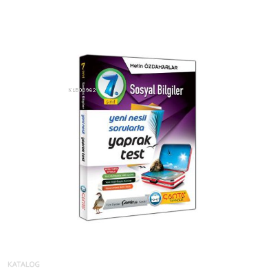 Çanta 7.Sınıf Yaprak Test Sosyal Bilgiler 2019 - 14 90