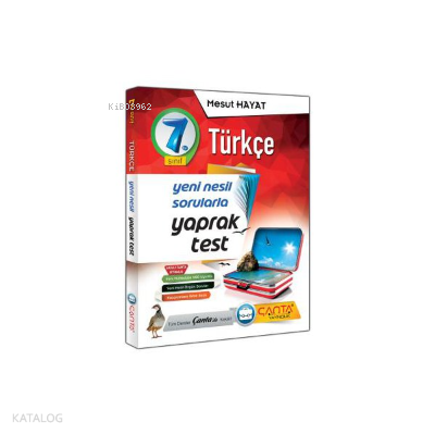 Çanta 7.Sınıf Yaprak Test Türkçe 2019 - 14 90