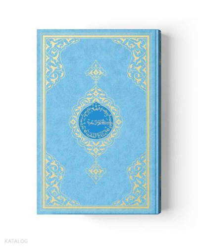 Çanta Boy Renkli Kur'an-ı Kerim (Miklebli, Mavi, Mühürlü, 2 Renkli)