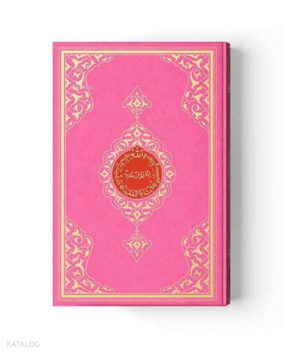 Çanta Boy Renkli Kur'an-ı Kerim (Miklebli, Pembe, Mühürlü, 2 Renkli)