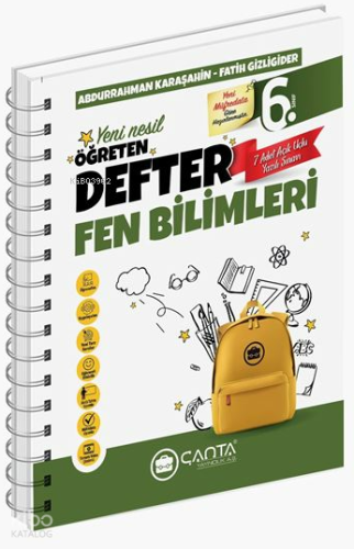 Çanta Yayınları 6. Sınıf  Fen Bilimleri Öğreten Defter