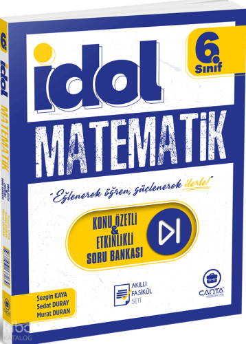 Çanta Yayınları 6. Sınıf İdol Matematik Konu Özetli & Etkinlikli Soru Bankası 4 Fasikül