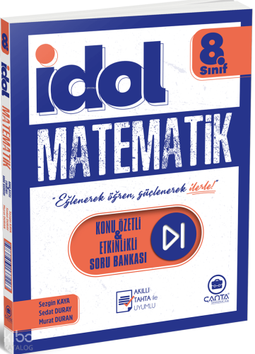 Çanta Yayınları 8. Sınıf İdol Matematik Konu Özetli & Etkinlikli Soru Bankası