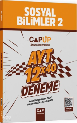 Çap Yayınları AYT Sosyal Bilimler 2 12 X 40 Up Deneme