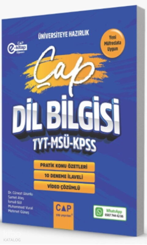 Çap Yayınları TYT MSÜ KPSS Dil Bilgisi Pratik Konu Özetleri Deneme İlaveli