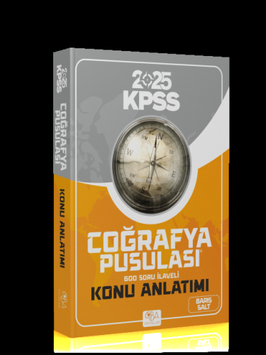 CBA Yayınları 2024 KPSS Coğrafya Pusulası Konu Anlatımlı - Barış Salt CBA Yayınları