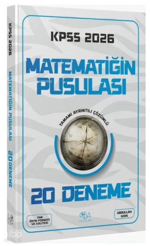CBA Yayınları 2026 KPSS Matematik Matematiğin Pusulası 20 Deneme Çözüm