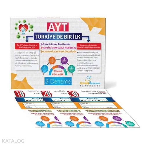 Cevdet Özsever Yayınları AYT Analizli 3 Deneme 2020 Özel Cevdet Özseve