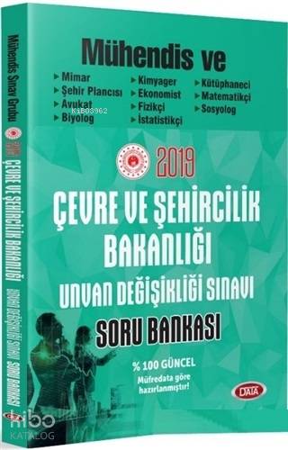 Çevre ve Şehircilik Bakanlığı Unvan Değişikliği Sınavı Mühendislik Grubu Soru Bankası 2019