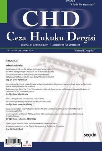 Ceza Hukuku Dergisi Sayı: 36 Nisan 2018 - Kitapiks.com