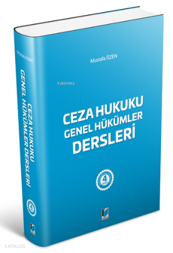 Ceza Hukuku Genel Hükümler Dersleri