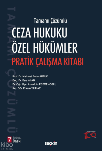 Ceza Hukuku Özel Hükümler Pratik Çalışma Kitabı