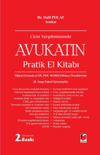 Ceza Yargılamasında Avukatın Pratik El Kitabı - Kitapiks.com