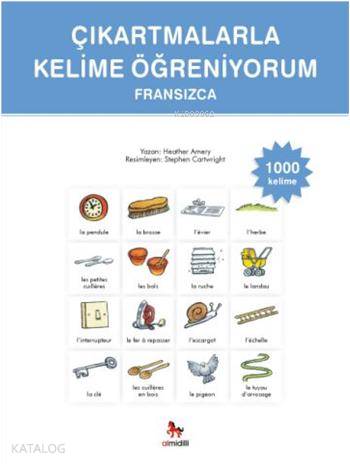 Çıkartmalarla Kelime Öğreniyorum Fransızca-1000 Kelime