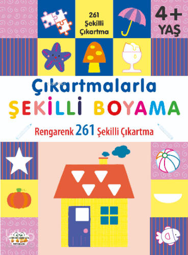 Çıkartmalarla Şekilli Boyama 4 Yaş Üstü - Kitapiks.com