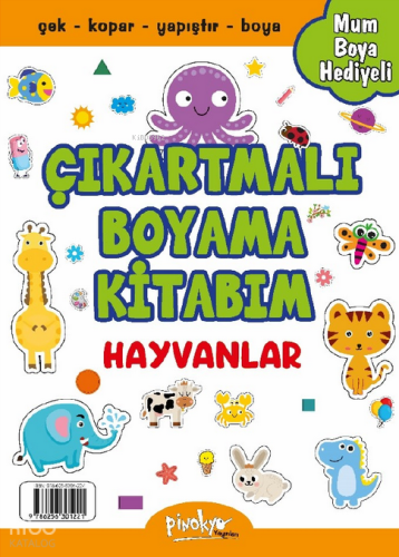 Çıkartmalı Boyama Kitabım - Hayvanlar (Boya Kalemi Hediyeli)