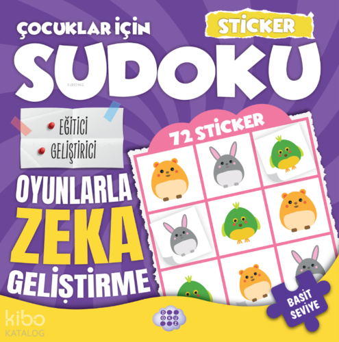 Çocuklar İçin Sudoku - Basit Seviye 2 (Sticker Hediyeli)