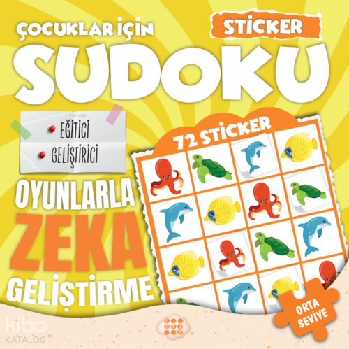 Çocuklar İçin Sudoku - Orta Seviye 2 (Sticker Hediyeli)