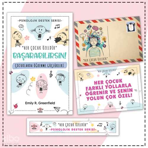 Çocuklarda Öğrenme Güçlükleri - Kartpostal ve Ayraç;Çocuklar İçin Psikolojik Destek Serisi