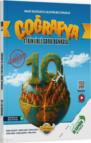 Coğrafya Gurmesi Yayınları 10. Sınıf Coğrafya Etkinlikli Soru Bankası